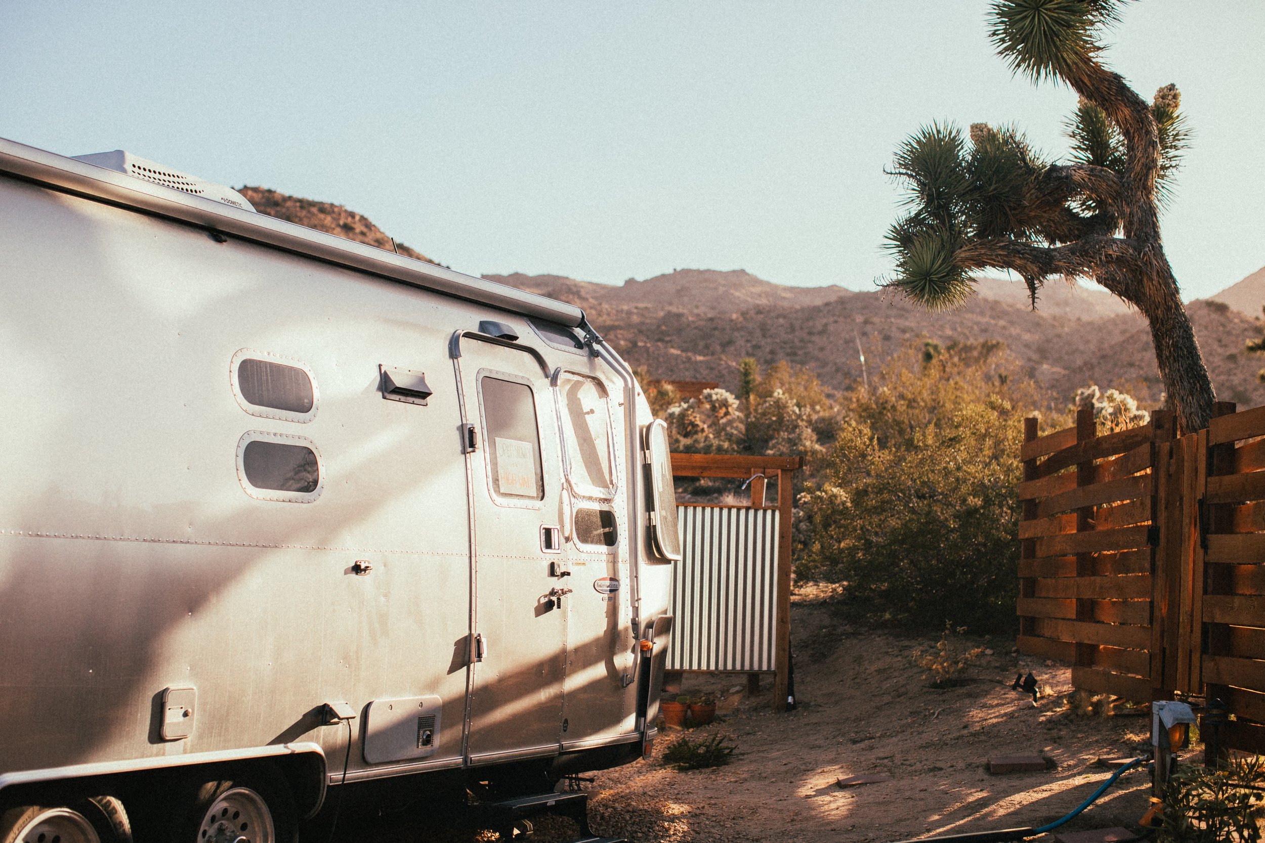 Joshua Tree. Airstream. Airbnb. VRBO. Joshua tree national park. Camping. Hiking.